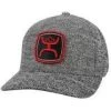 Hooey Youth “Zenith” Grey 6-Panel Flexfit Ball Cap 2124GY-Y