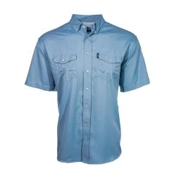 Hooey Men's Ashley Blue Sol Short Sleeve Shirt