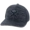 Hooey "Ash" Black Ball Cap Large/XLarge 1731BK-02