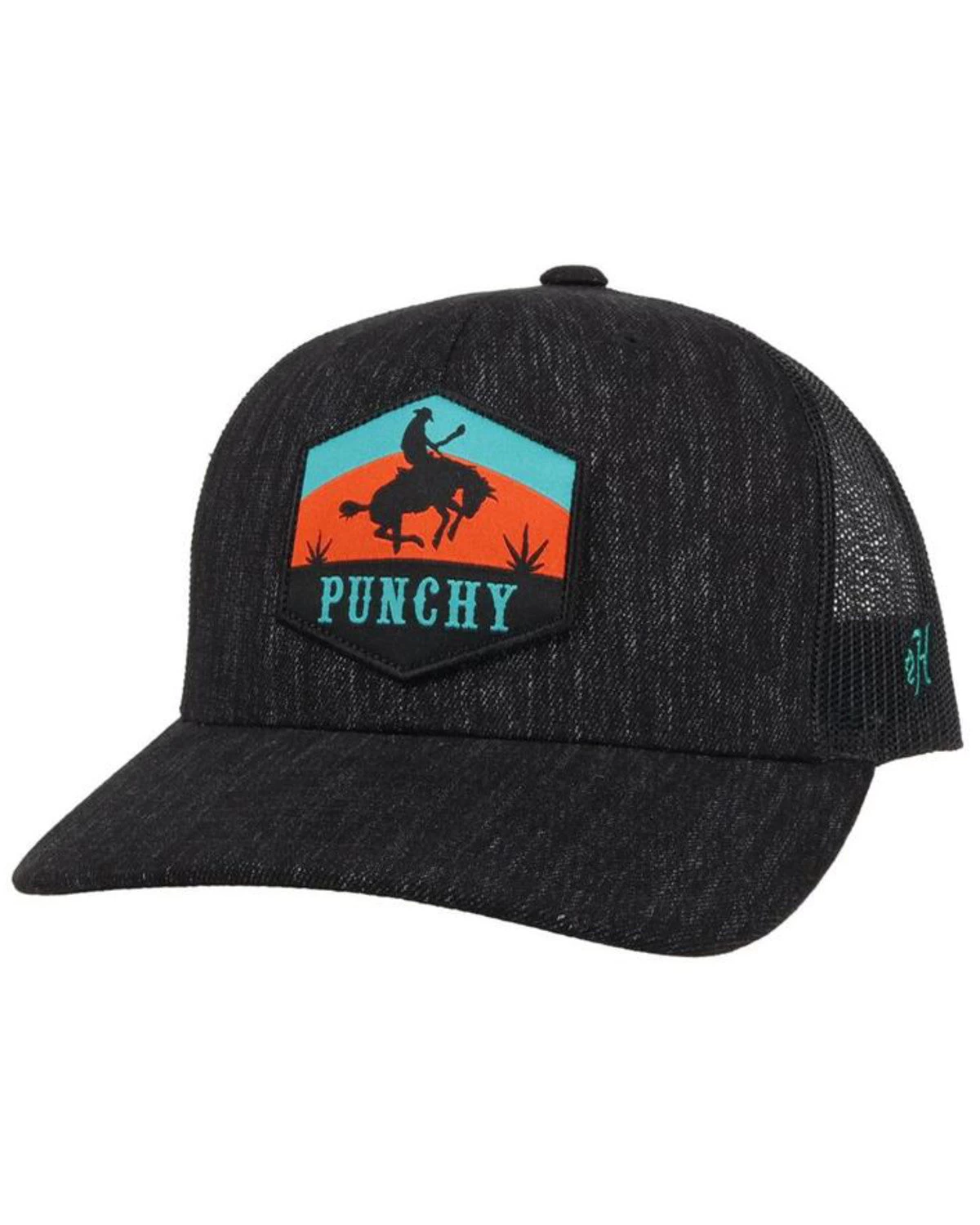 Hooey "Punchy" Black Ball Cap - 5027T-BK