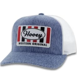 Hooey "Sudan" Denim & White Ball Cap 2001T-DEWH