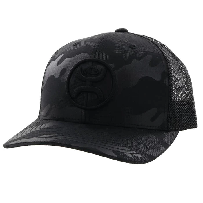Hooey O Classic Black Camo Ball Cap 2209T-CABK