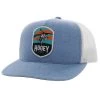 Hooey Cheyenne Blue/Shite Snapback Ball Cap 2244T-BLWH