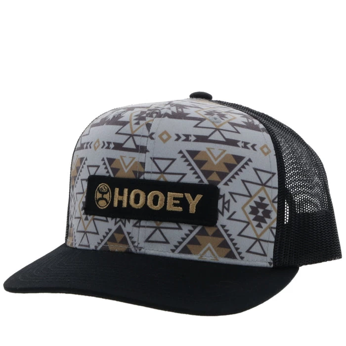 Hooey "Lock-Up" Grey/Black With Aztec Cap 2313T-GYBK