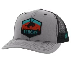 Hooey Punchy Ball Cap Grey/Black 5027T-GYBK
