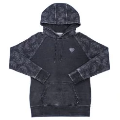 Hooey Youth Rope Like A Girl Grey Hoodie With Pattern Sleeves HH1188GY-Y