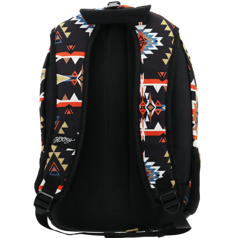 "Rockstar" Hooey Backpack Black/Orange Aztec W/Black - Image 2