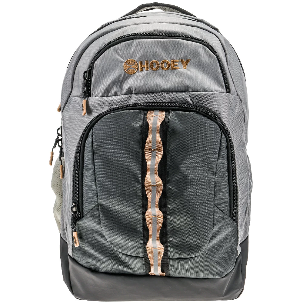 "Ox" Hooey Backpack Grey W/Charcoal /Tan