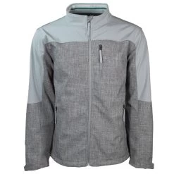 Hooey Men's Grey Softshell Jacket Full Zip HJ092GY