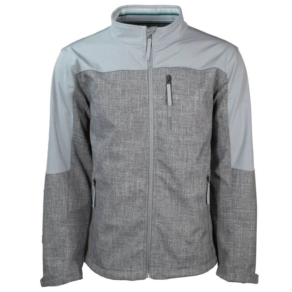 Hooey Men's Grey Softshell Jacket Full Zip HJ092GY