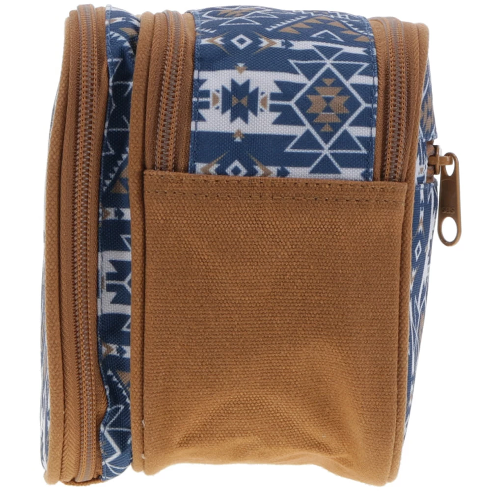 HOOey "Dopp Kit" Navy/White Aztec Pattern - Image 4