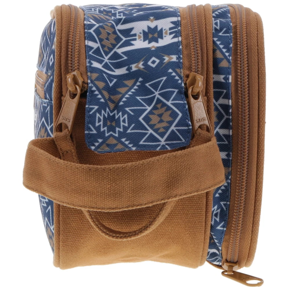 HOOey "Dopp Kit" Navy/White Aztec Pattern - Image 3
