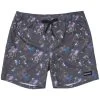HOOey Youth "Bigwake" Black W/Space Cowboy Pattern Board Shorts