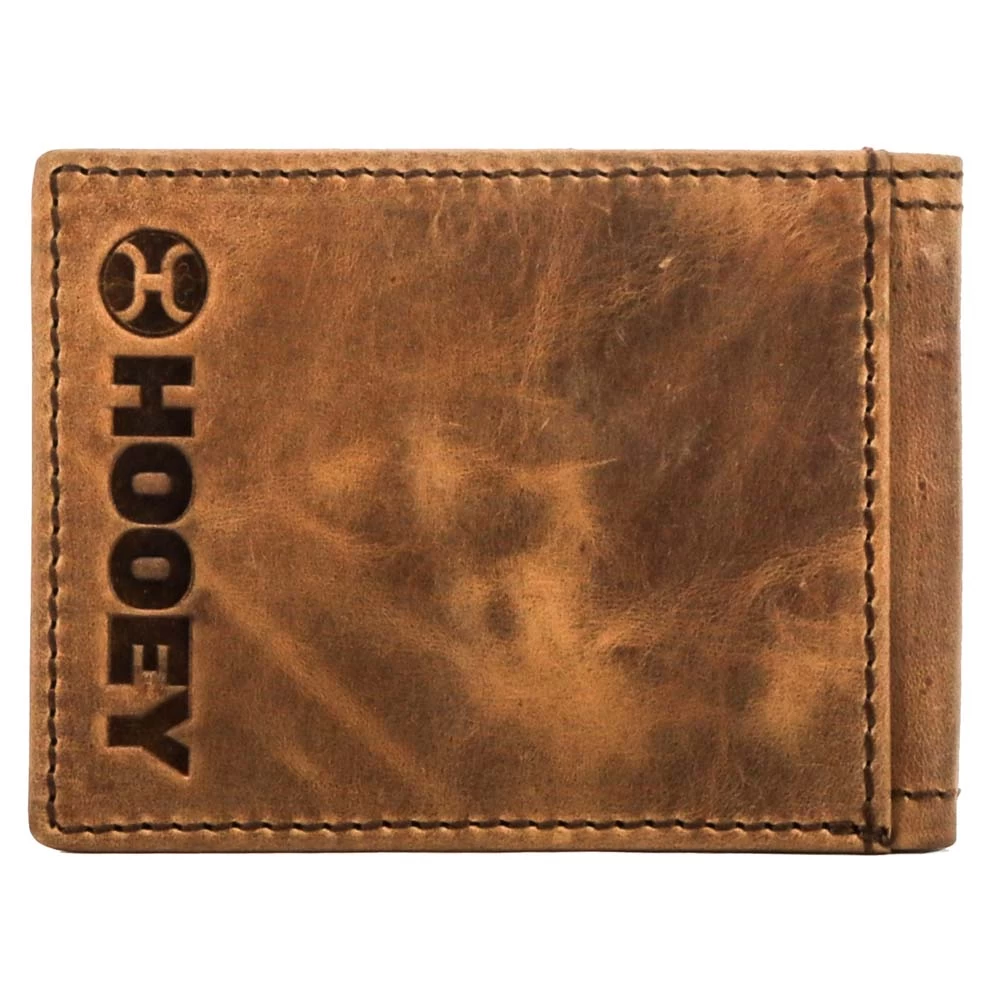 "Hooey Original" Front Pocket Bifold Wallet Tan W/ Sunset Serape Print - Image 2