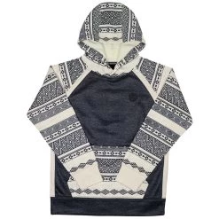 HOOey Youth "Maya" Heather Black/Cream Hoody