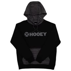 HOOey "Lock-Up" Black Hoody W/Grey Logo