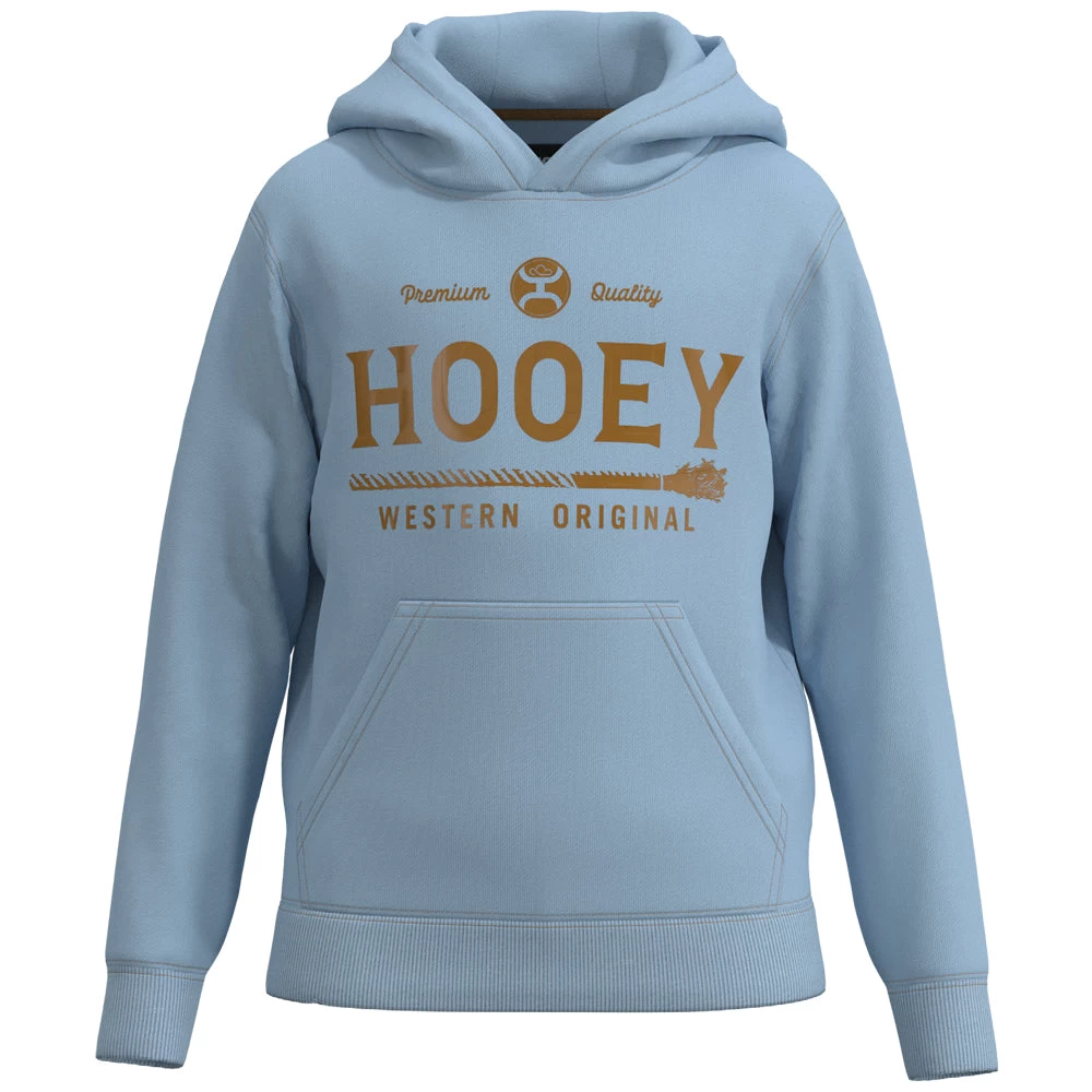 HOOey Youth "Premium" Hoody Blue W/Grey