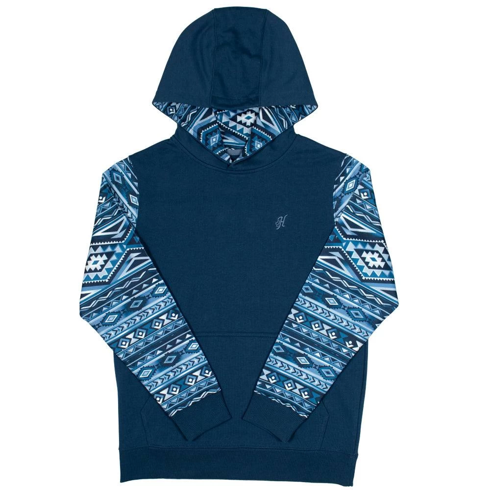 HOOey Youth "Summit" Navy/Aztec Hoody