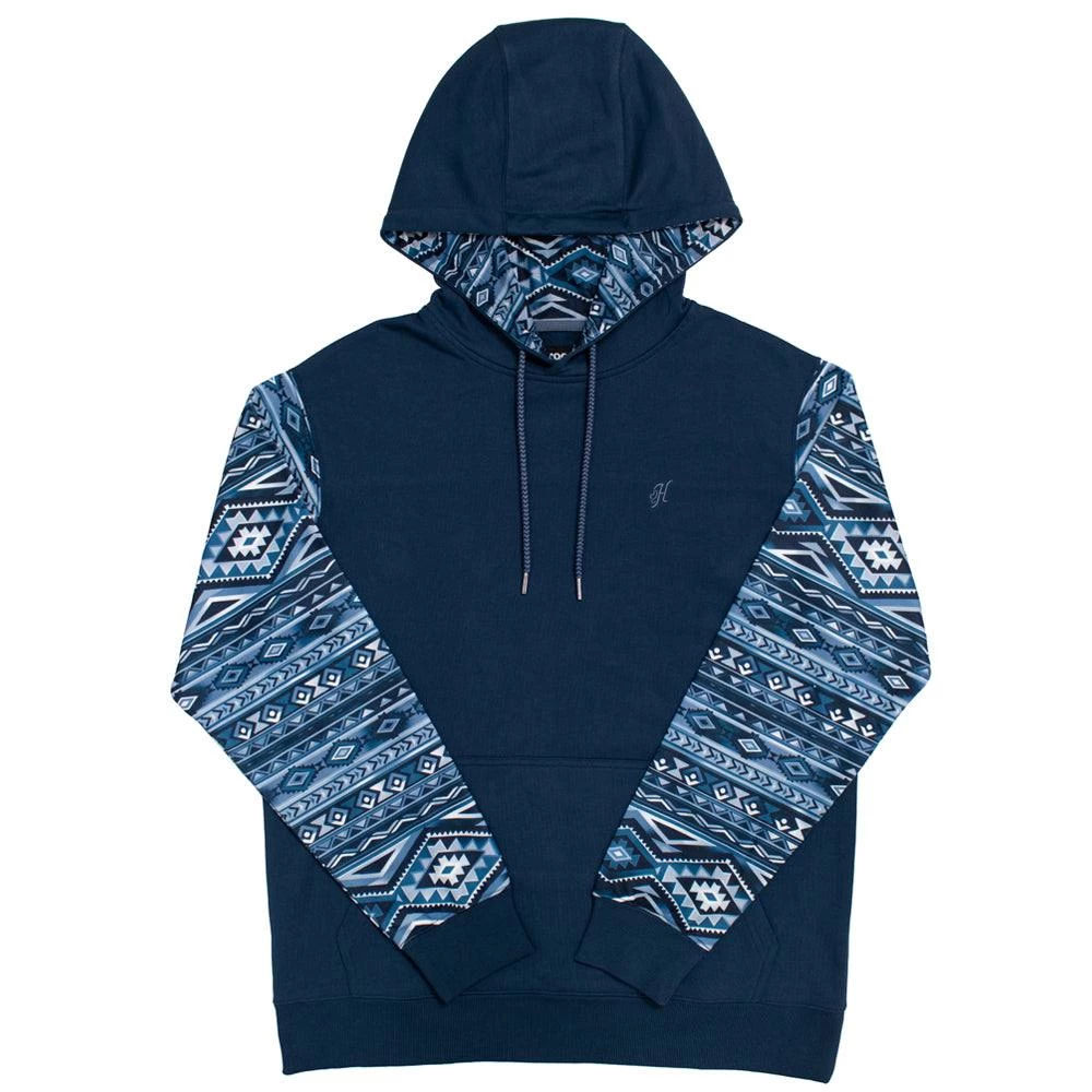 HOOey "Summit" Navy/Aztec Hoody
