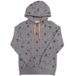 HOOey "Plains" Grey W/ Black Logos Hoody