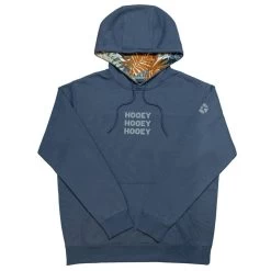 HOOey "Tres" Blue W/Grey Logo Hoody
