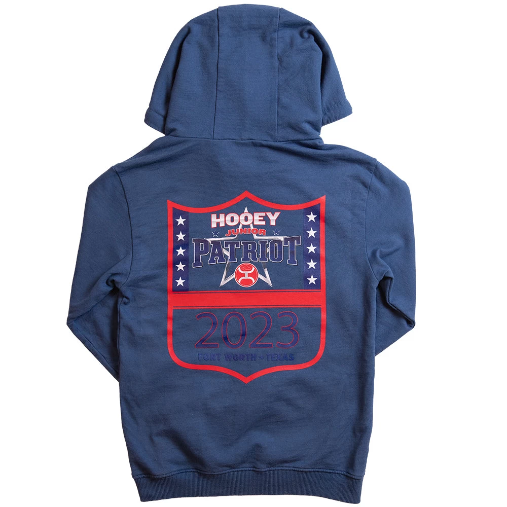 HOOey Youth Junior Patriot Blue Hoody W/Patriot Logo