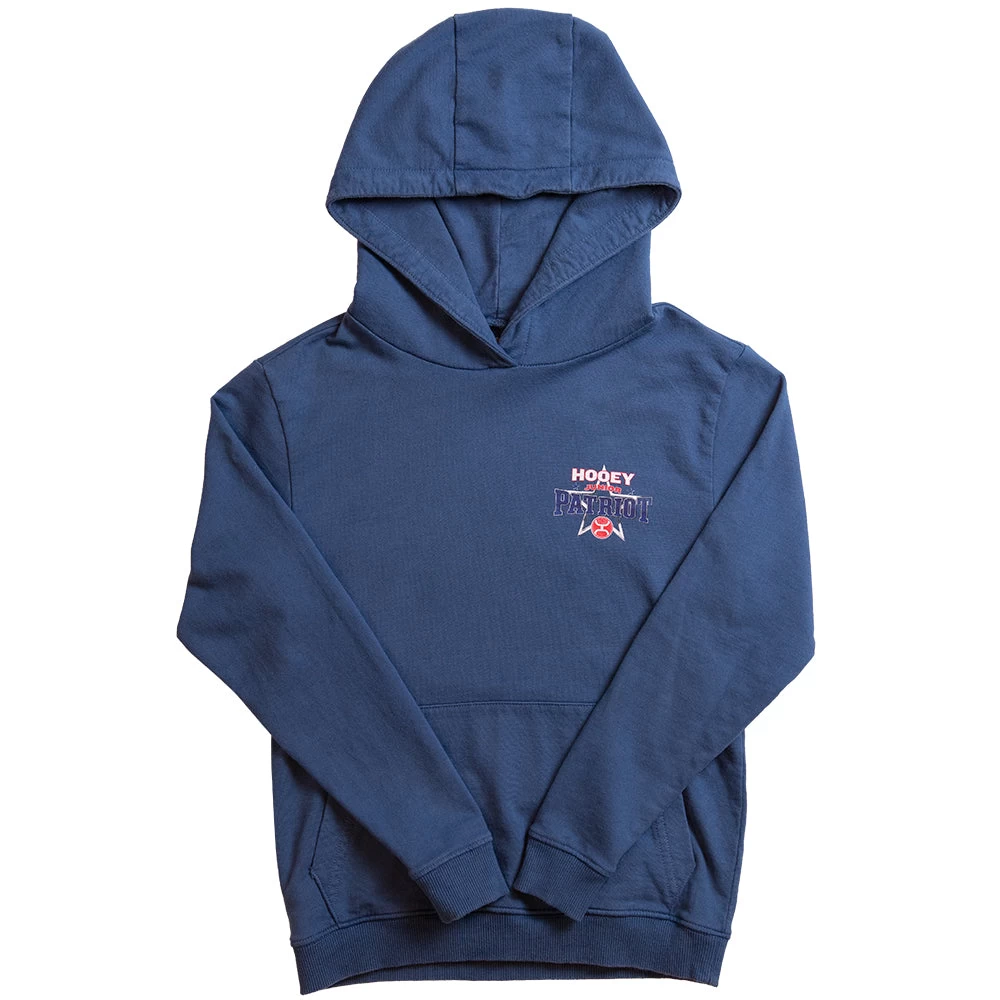 HOOey Youth Junior Patriot Blue Hoody W/Patriot Logo - Image 2