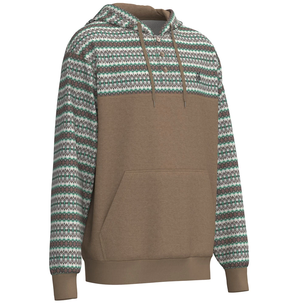 HOOey "Jimmy" Hoody Brown W/ Cream Multi Color Stripes - Image 4