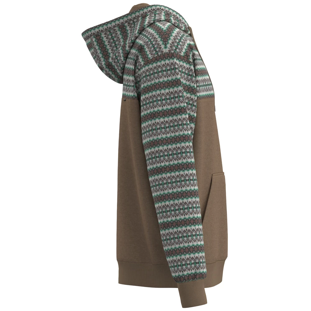 HOOey "Jimmy" Hoody Brown W/ Cream Multi Color Stripes - Image 3