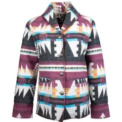 HOOey "Ladies Cardigan Jacket" Burgundy/Black