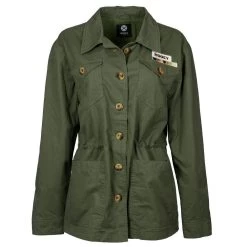 HOOey "Ladies Military Jacket" Green With Logo