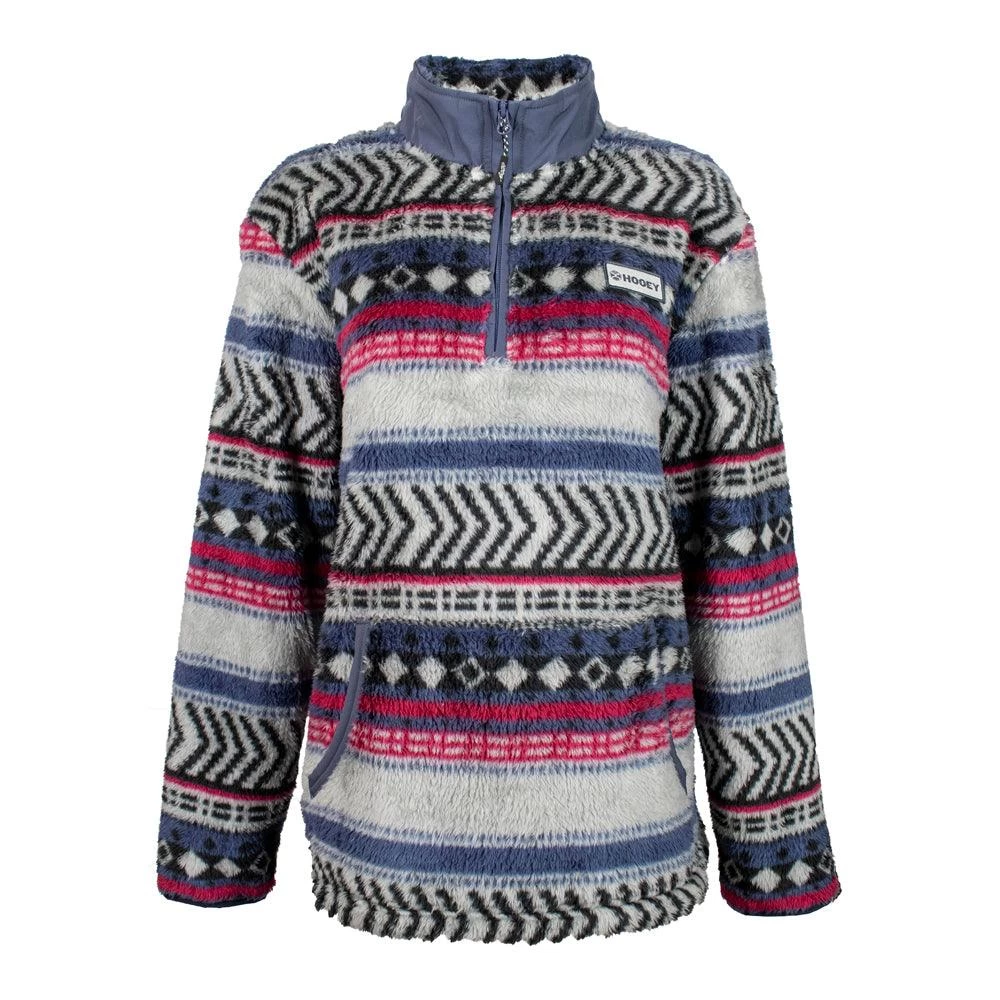 HOOey "Ladies Pullover" Blue Pattern