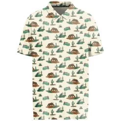 HOOey "The Weekender" Cream /Green Polo