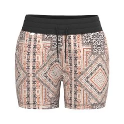 HOOey "Oasis" Shorts White W/Pink/Black Pattern