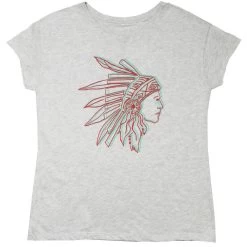 HOOey Girl's "Spirit Warrior" White Tee