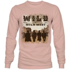 HOOey "Wild Wild West" Light Pink Long Sleeve T-shirt