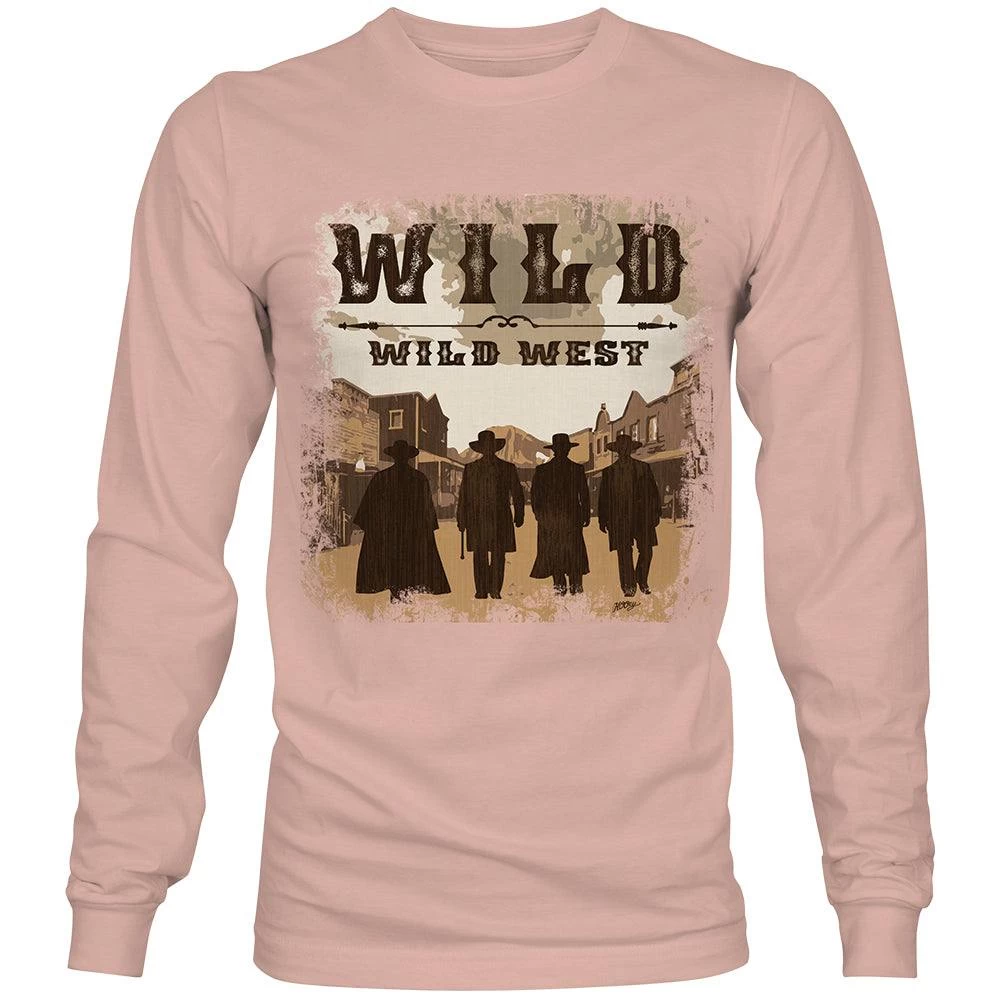 HOOey "Wild Wild West" Light Pink Long Sleeve T-shirt