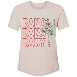 HOOey "Bang Bang Baby" Light Pink W/Pink Logo T-shirt