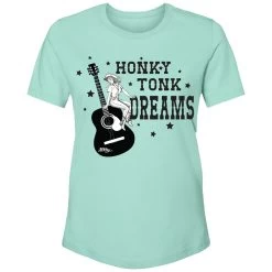 HOOey "Honky Tonk Dreams" Mint W/Black Logo T-shirt