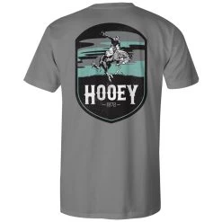 HOOey Youth "Cheyenne" Grey W/Turquoise/Grey/White Logo T-shirt