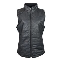 Youth Girls "Hooey Quilted Vest" Black W/Snake Pattern