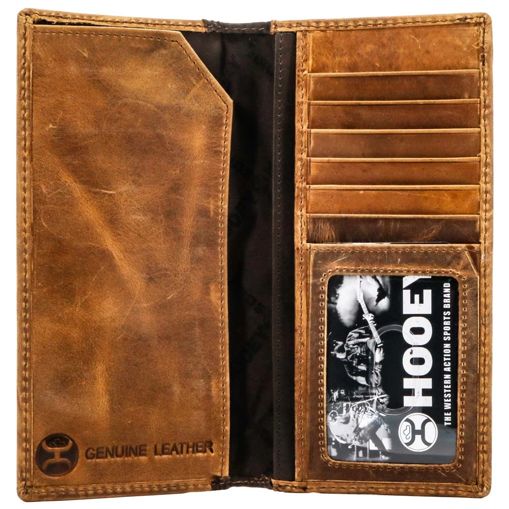 HOOey "HOG " Tan & Brown Leather Rodeo Wallet - Image 3