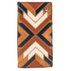"Montezuma" "Rodeo Hooey Wallet" Brown/Black W/Patchwork