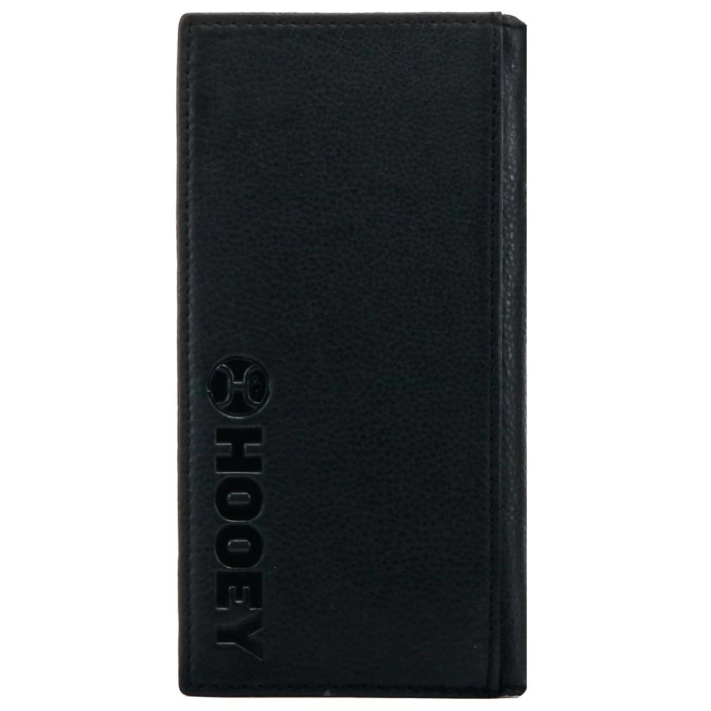 "Black Hawk" Rodeo Hooey Wallet Black/Red Aztec Print - Image 2