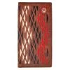 "Chapawee" Rodeo Hooey Wallet Ivory/Red W/Aztec Print