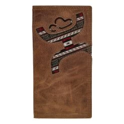 "Hooey Original" Rodeo Hooey Wallet Brown W/ Nomad Print