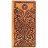 "Phoenix" Rodeo Hooey Wallet Tan/Black Leather