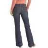 HOOey Dark Wash Mid Rise Button Fly Trouser Jeans