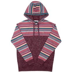 HOOey "Jimmy" Serape /Maroon Hoody