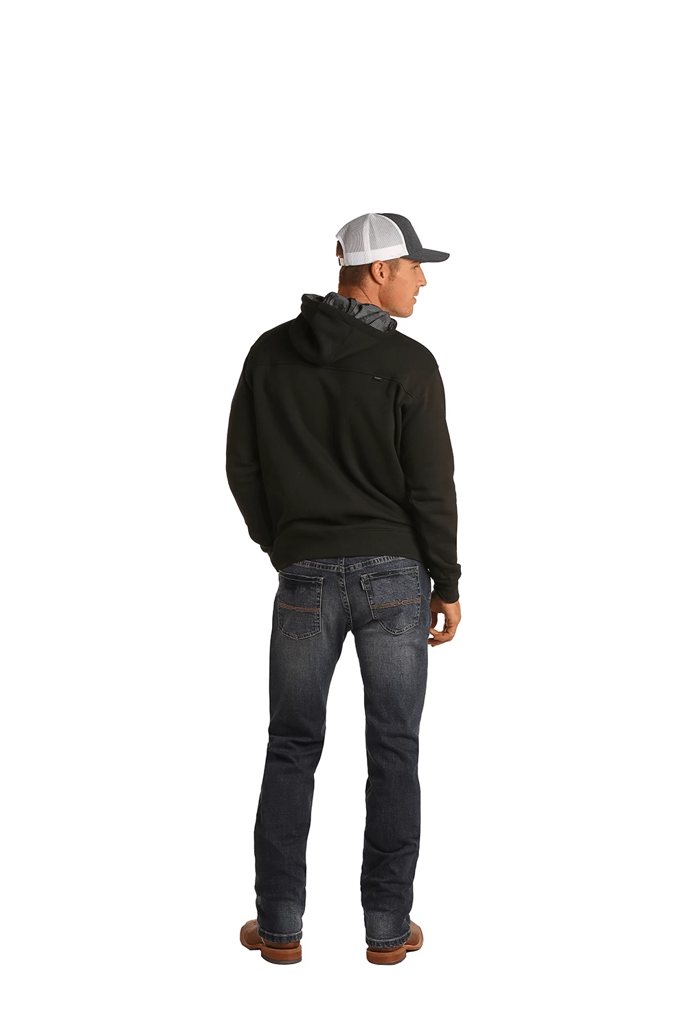 HOOey "Dark Vintage" Slim Fit Straight Bootcut Jeans - Image 4